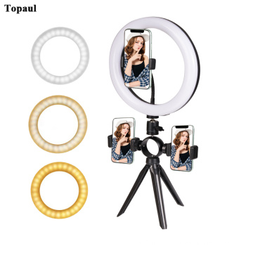 Selfie Led Ring Light 10 Inch Pulgadas 10" With Tripod Stand & Phone Holder For Youtube